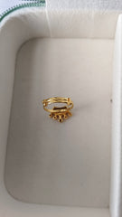 Princess Crown Ring (Pink) 1.51 Grams, 18KT Gold
