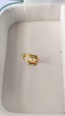 Purple Bow Ring 1.18 Grams, 18KT Gold