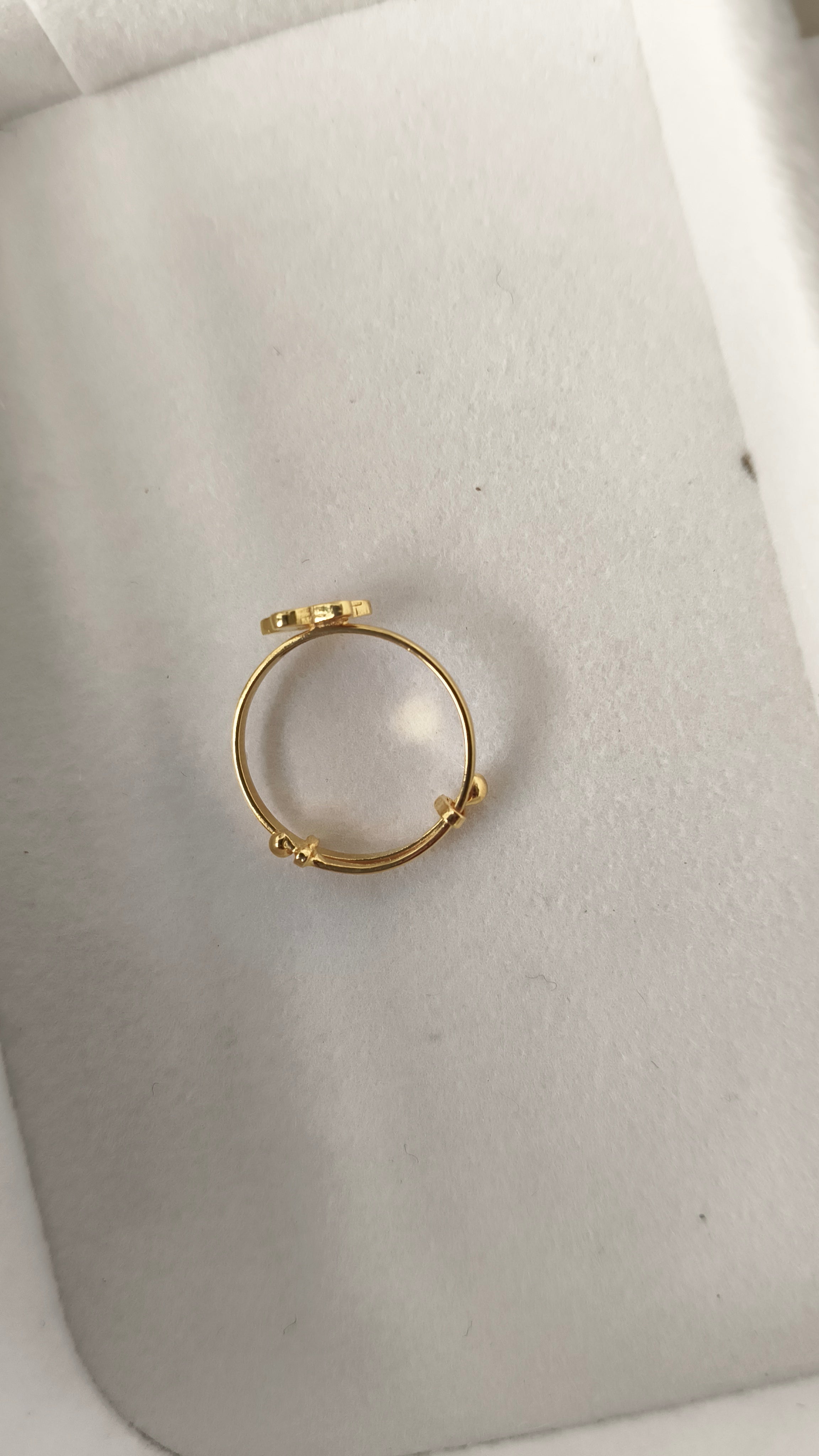 Pink Star Ring 1.04 Grams, 18KT Gold