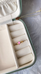 Pink Star Ring 1.04 Grams, 18KT Gold