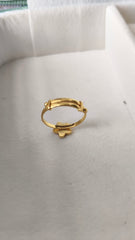 Pink Star Ring 1.04 Grams, 18KT Gold
