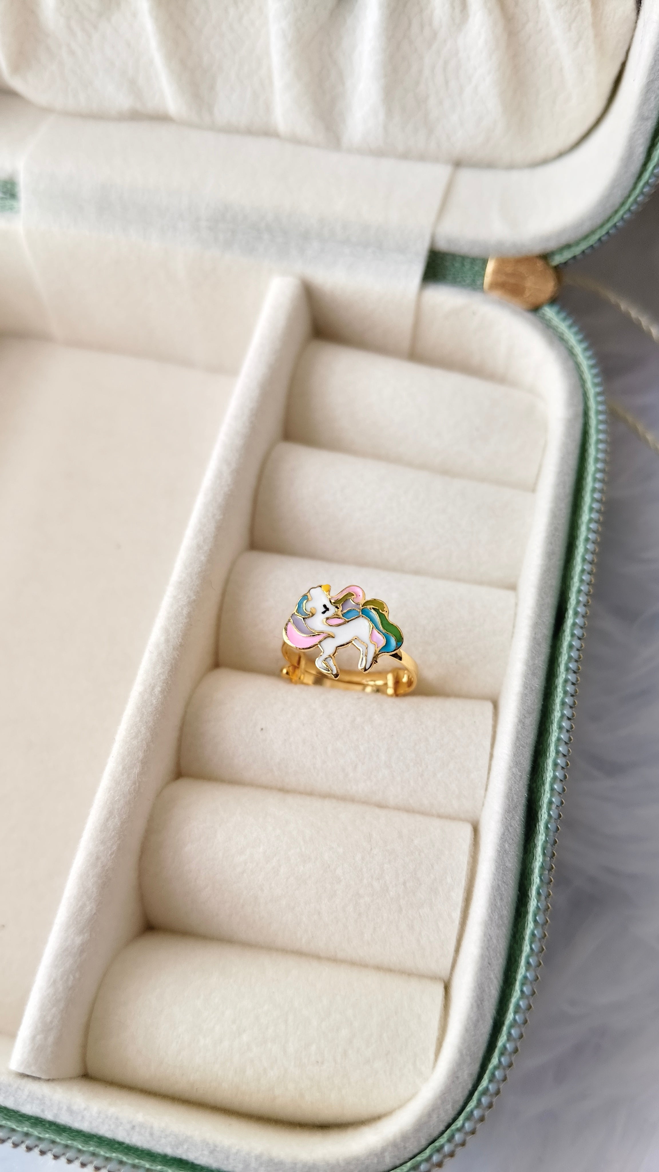 Magical Unicorn Ring 1.34 Grams, 18KT Gold