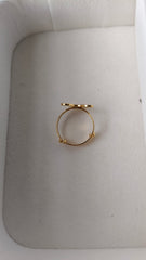 Princess Carriage Ring 1.52 Grams, 18KT Gold