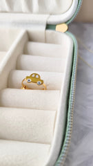 Classic Car Ring 1.16 Grams, 18KT Gold