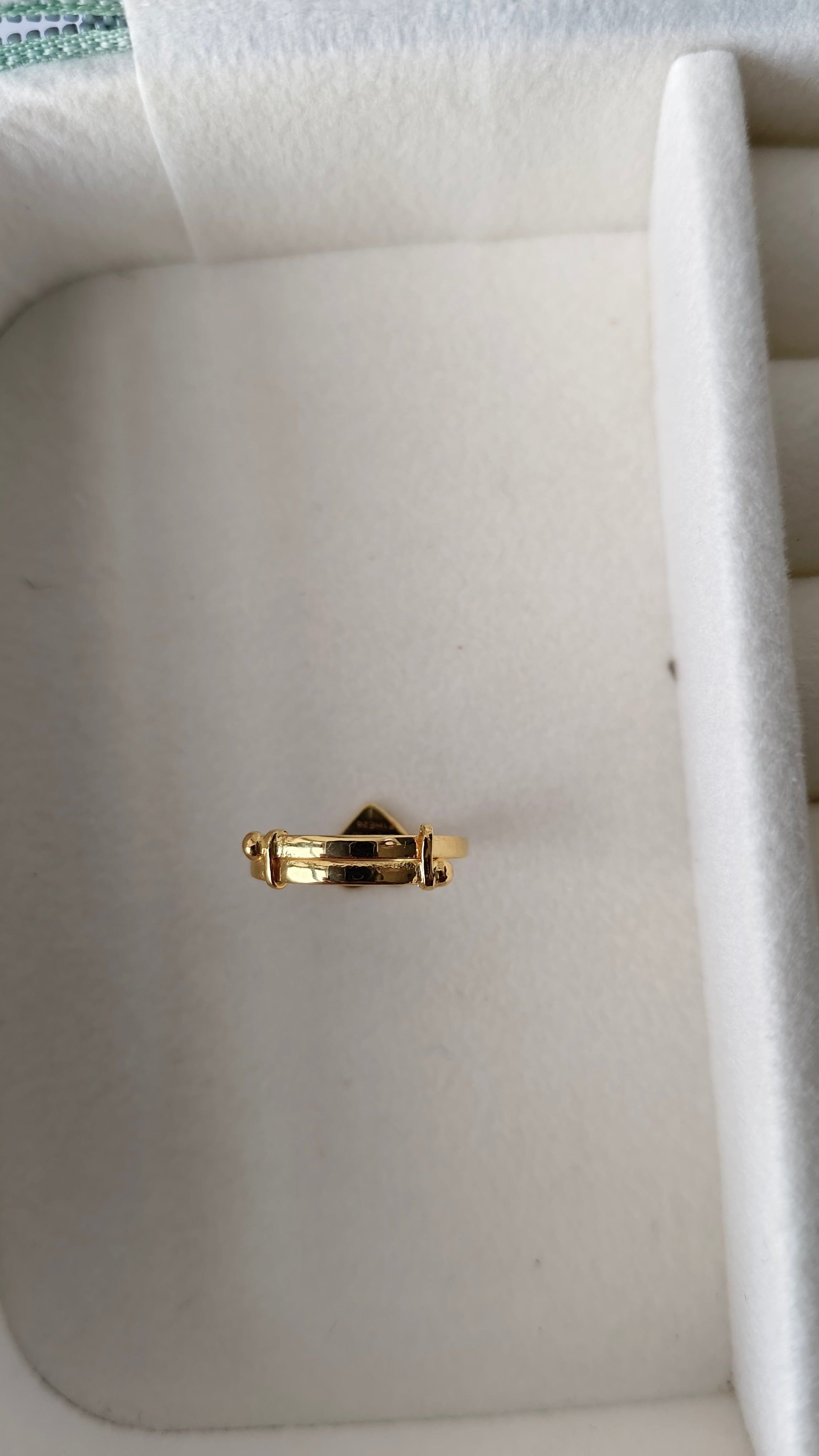 Pink Heart Ring 1.02 Grams, 18KT Gold