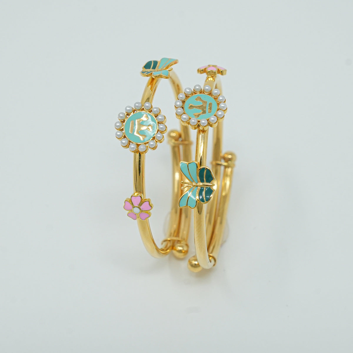 Little Royal Garden Kada 18 Kt Gold 5.345 Grams Per Piece