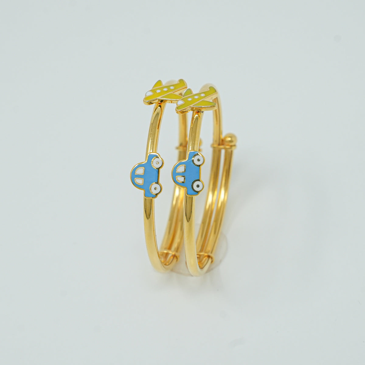 Little Explorer Car & Plane Gold Kada  18KT 4.65 grams per piece