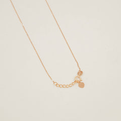 Rose Droplet Necklace 1.5 Grams, 18kt Gold