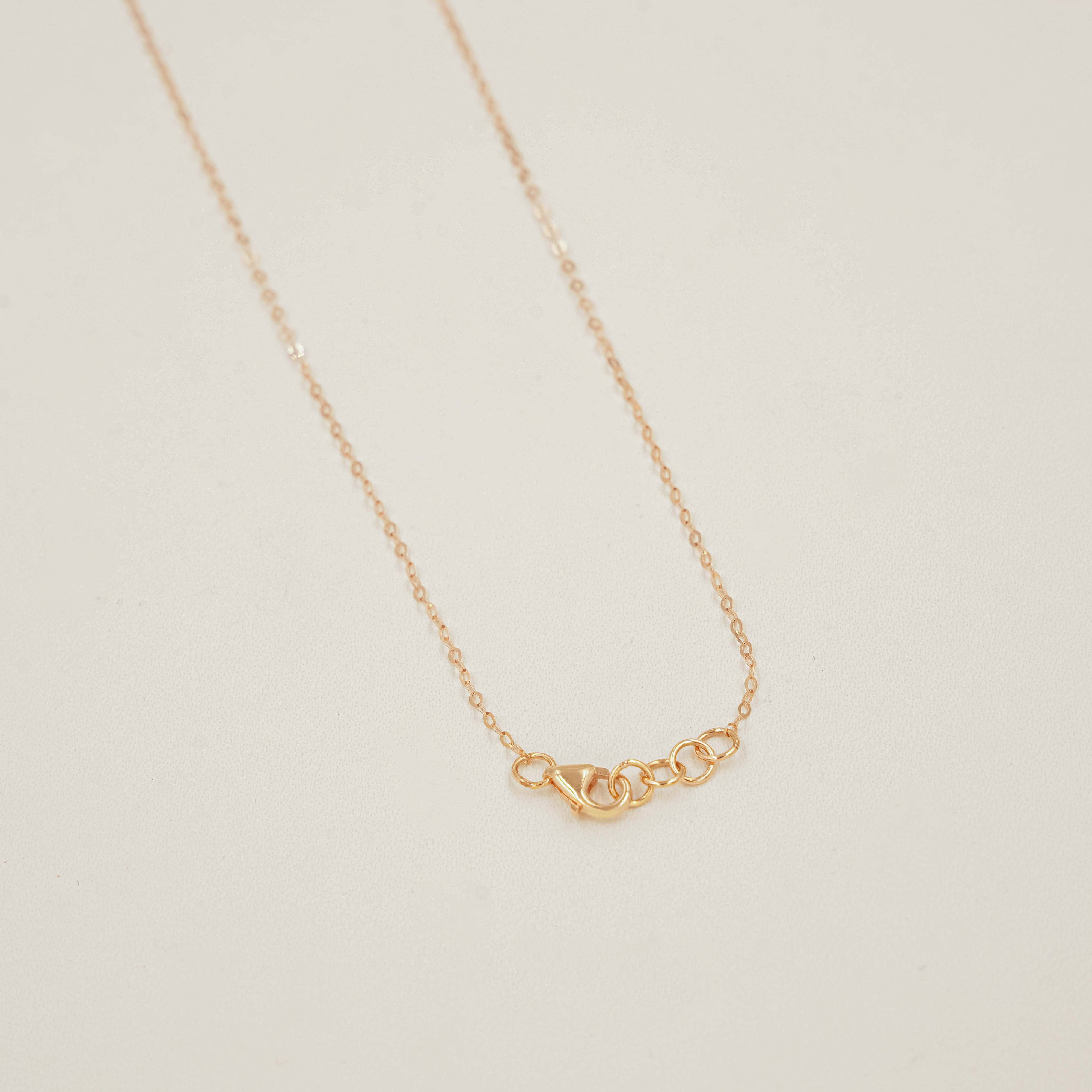 Personalized Alphabet Necklace 2 Grams, 18kt Gold
