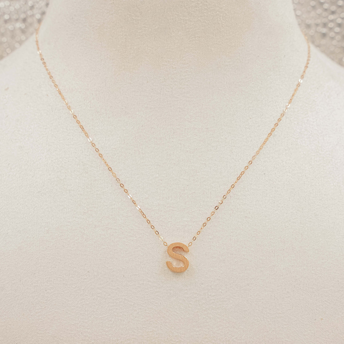 Personalized Alphabet Necklace 2 Grams, 18kt Gold