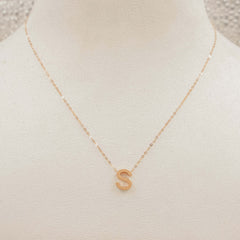 Personalized Alphabet Necklace 2 Grams, 18kt Gold