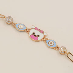 Teddy Charm Bracelet 3.88 Grams, 18KT Gold