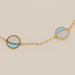 Ocean Glow Bracelet 1.84 Grams, 18KT Gold