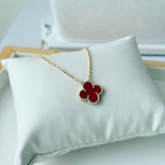 Van-Cleef Red Necklace 5.24 Grams, 18kt Gold