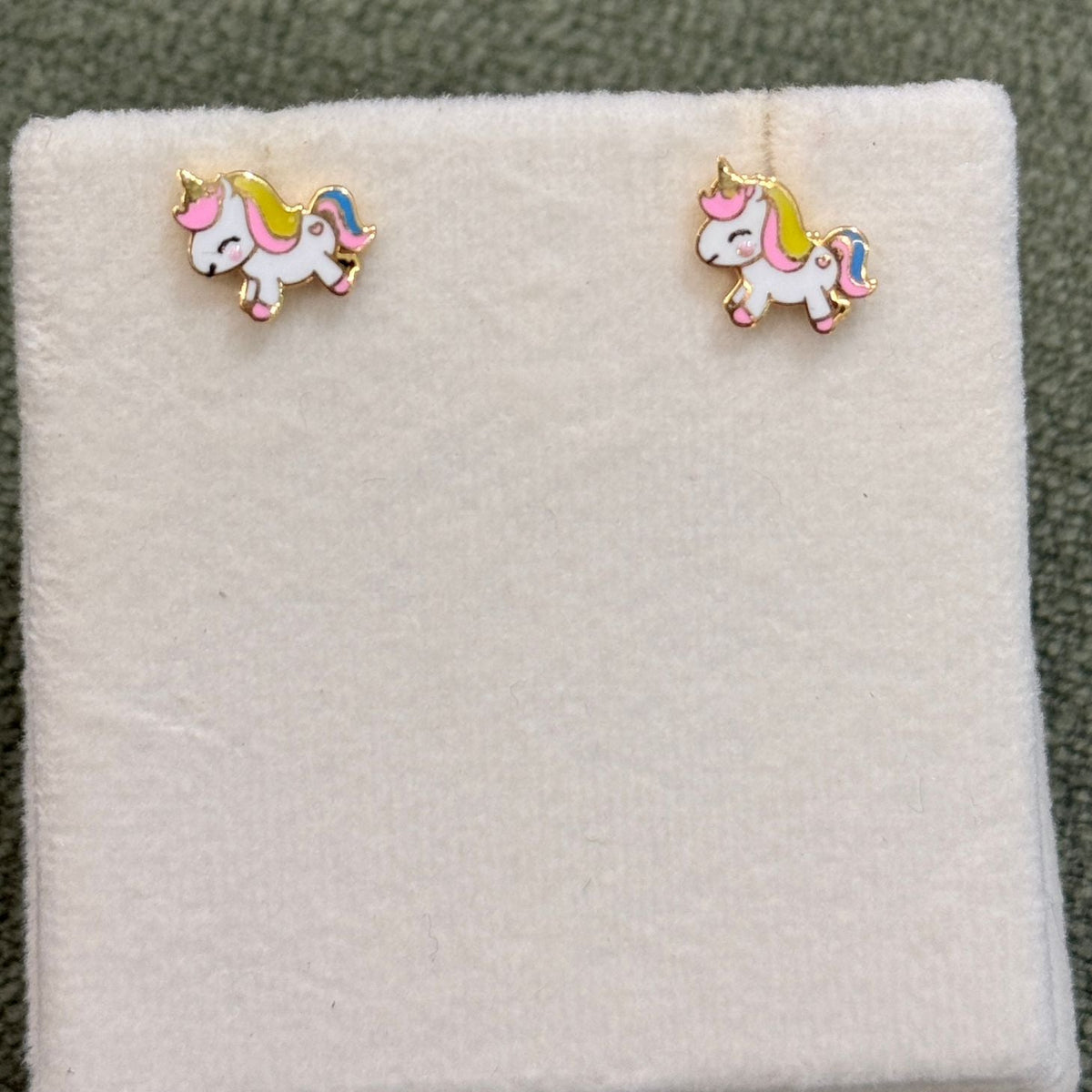 Unicorn Studs 1.91 Grams, 18KT Gold