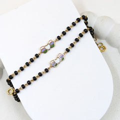 Pastel Heart Angel Band Nazariya 3.22 Grams a Pair , 18KT Gold