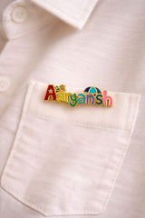 Personalised Name Pin – A Signature of You 5.73 Grams, 18KT Gold