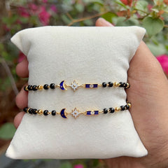 Moon, Star & Evil Eye Charm Nazariya 4.23 grams 18kt gold