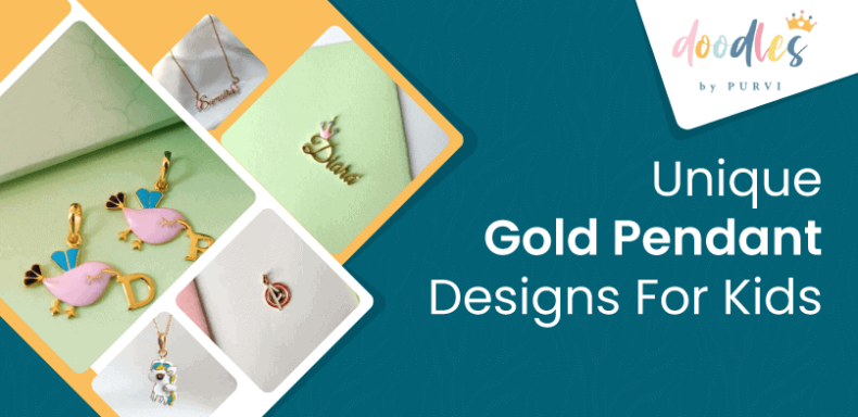 Unique Gold Pendant Designs For Kids