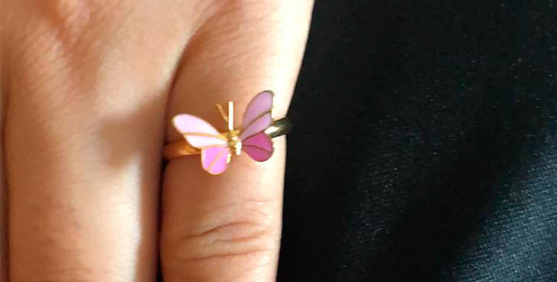 Kids Butterfly Ring