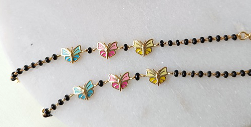 Colourful Butterfly Nazariya Bracelet