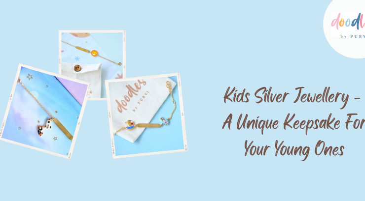 Lapel Pin - Personalised Kids Gold Jewellery - Doodles by Purvi