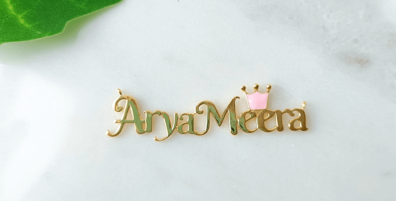 Personalised name pendant