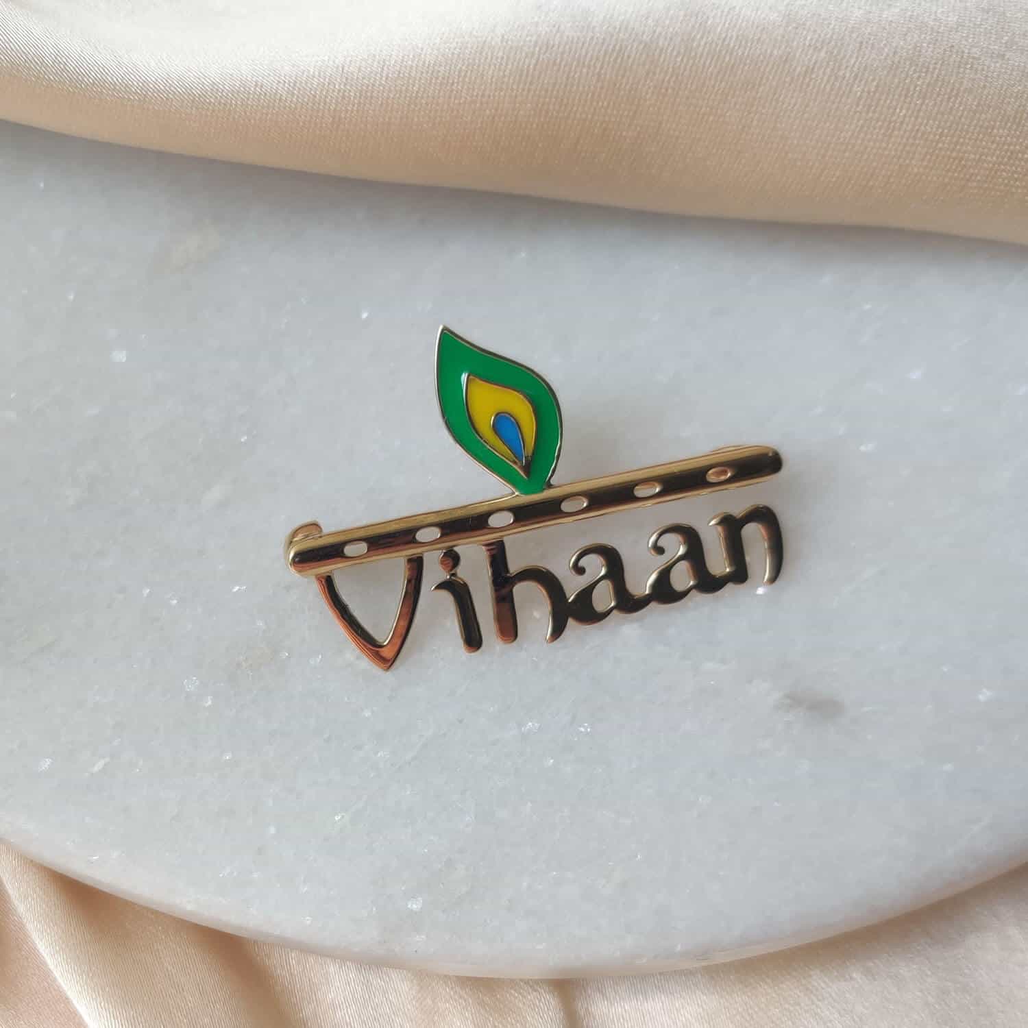 Lord Krishna centric lapel pin