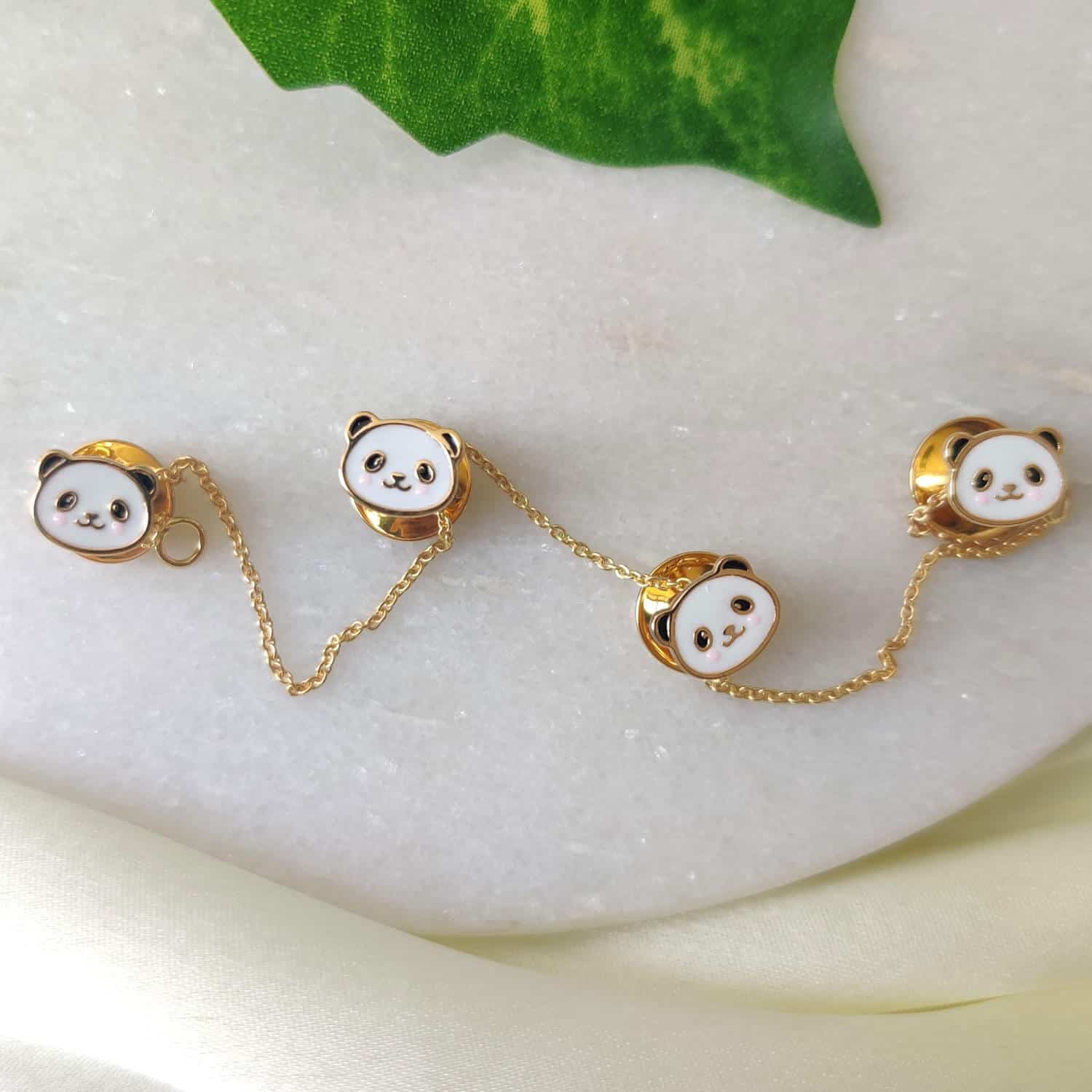 Panda Theme Kurta Buttons